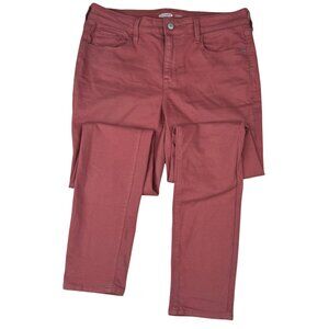 Old Navy Rockstar Super Skinny High or Mid Rise Pop Color Pink Jeans, Size 8